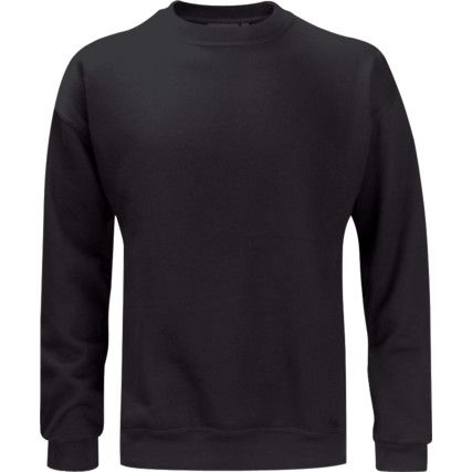 Sweatshirt, Navy Blue, Cotton/Polyester, XL