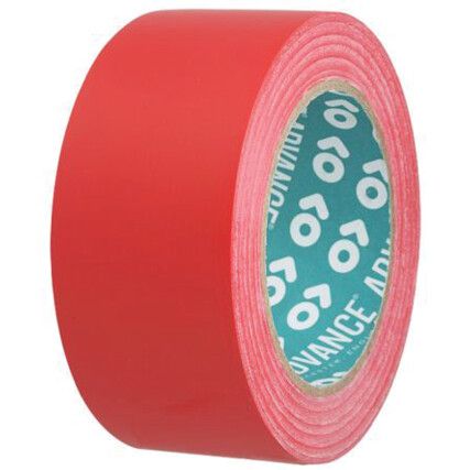 AT8 Adhesive Floor Marking Tape, PVC, Red, 50mm x 33m