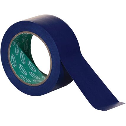 Adhesive Hazard Tape, PVC, Blue, 50mm x 33m