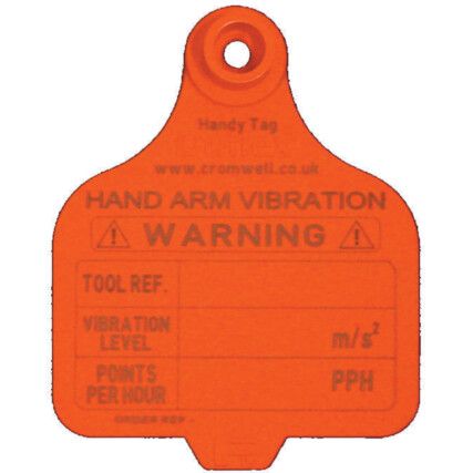 Red Front Self Write Vibration Tags