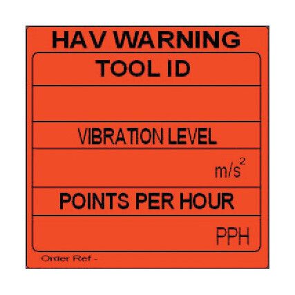 Red Hav Self Write Adhesive Labels 51mm x 51mm