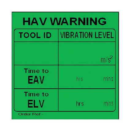 Green Hav Self Write EAV & ELV Adhesive Labels 51mm x 51mm
