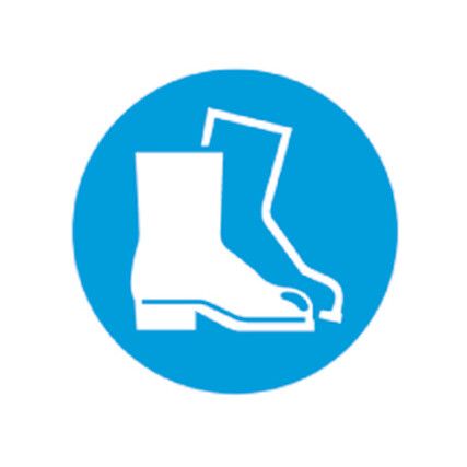 FM27 Floor Marker Protective Footwear PVC Film Symbol Sign 430 Dia