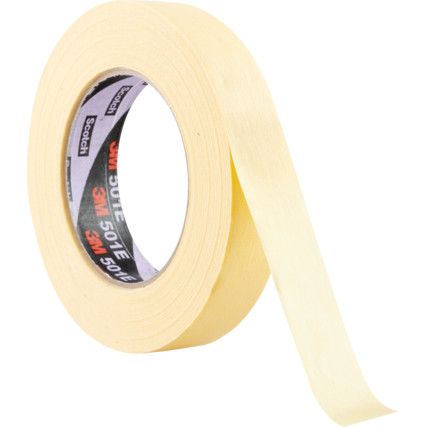 501E Masking Tape, Crepe Paper, 24mm x 50m, Cream